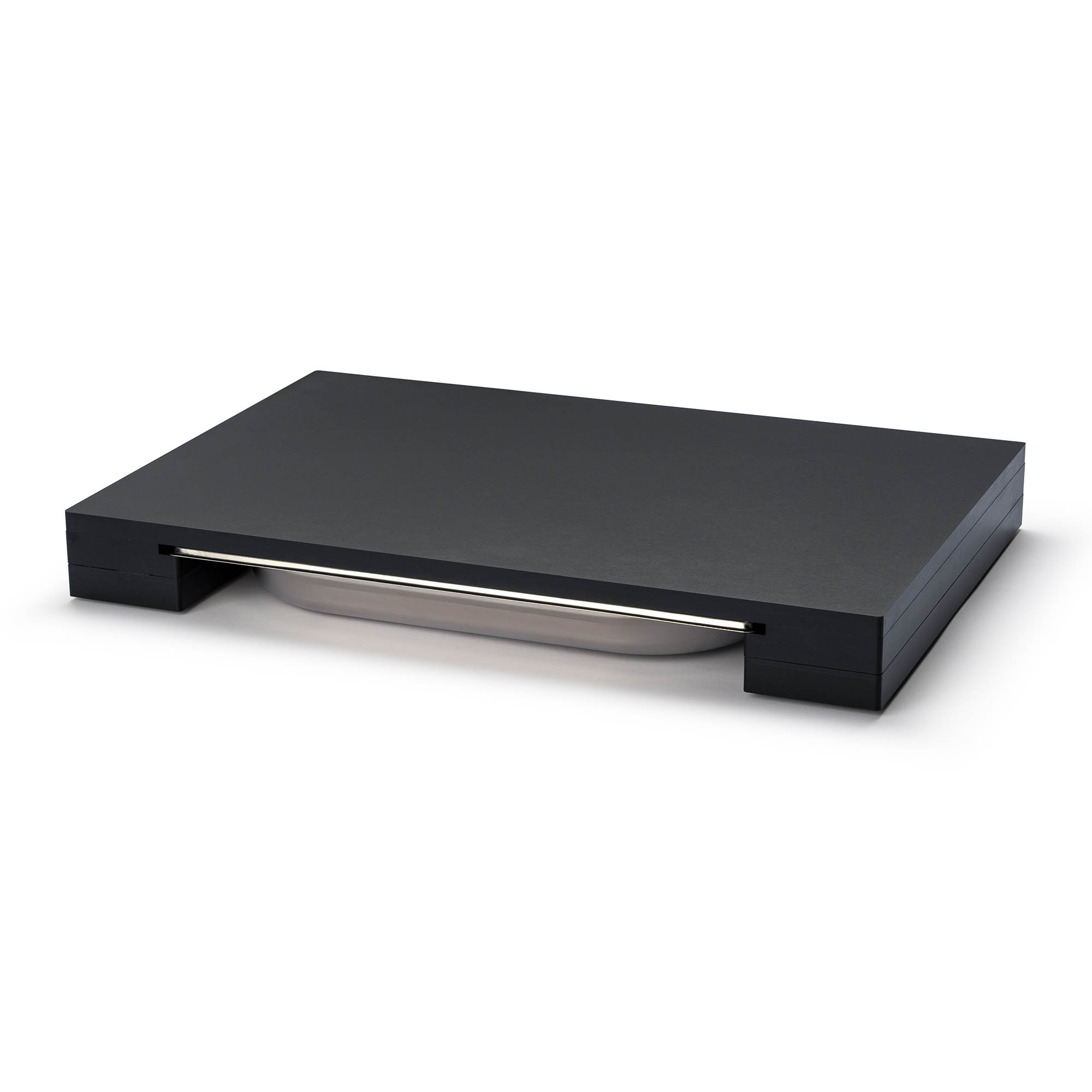 CONTINENTA chopping board, 48 x 32.5 x 5 cm, made from DURACORE with a stainless steel drawer