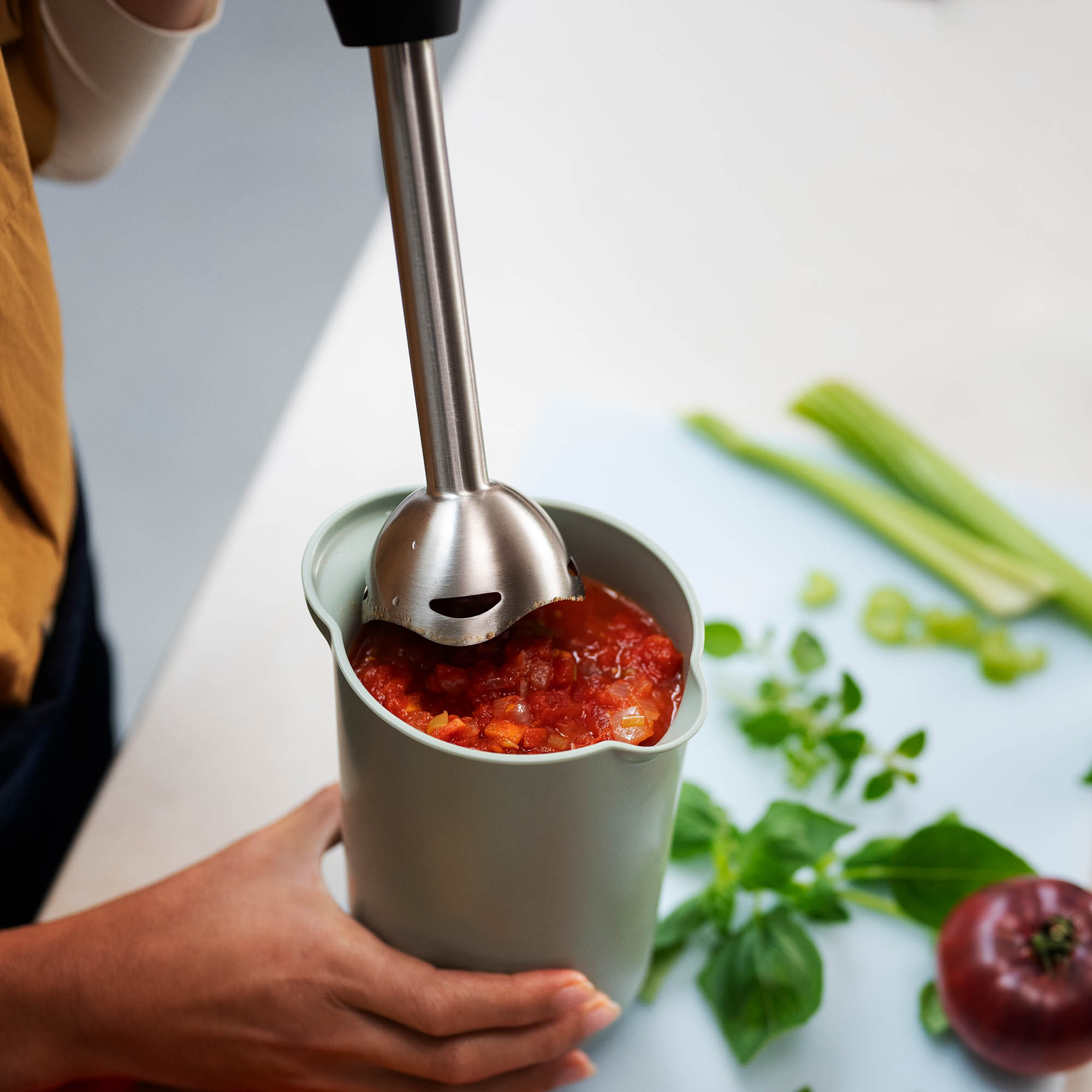 MEPAL mixing bowl CHEF IT mixing bowl 1.0 litre chalk (beige) with lid