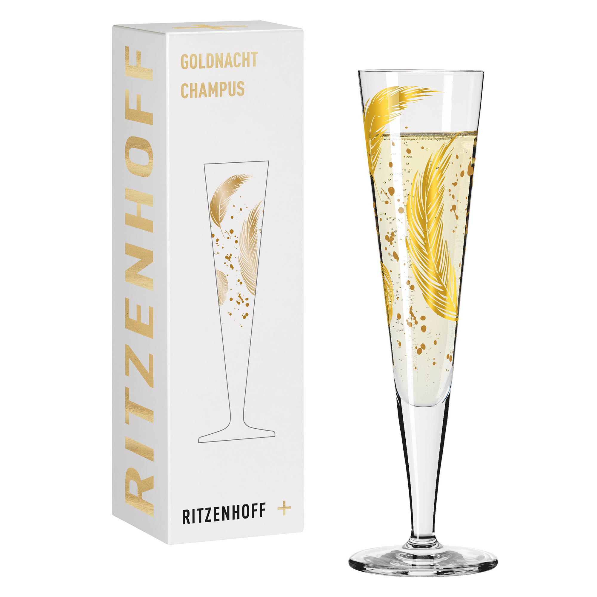 RITZENHOFF Champagne glass GOLDNACHT No 42 Contents 205 ml