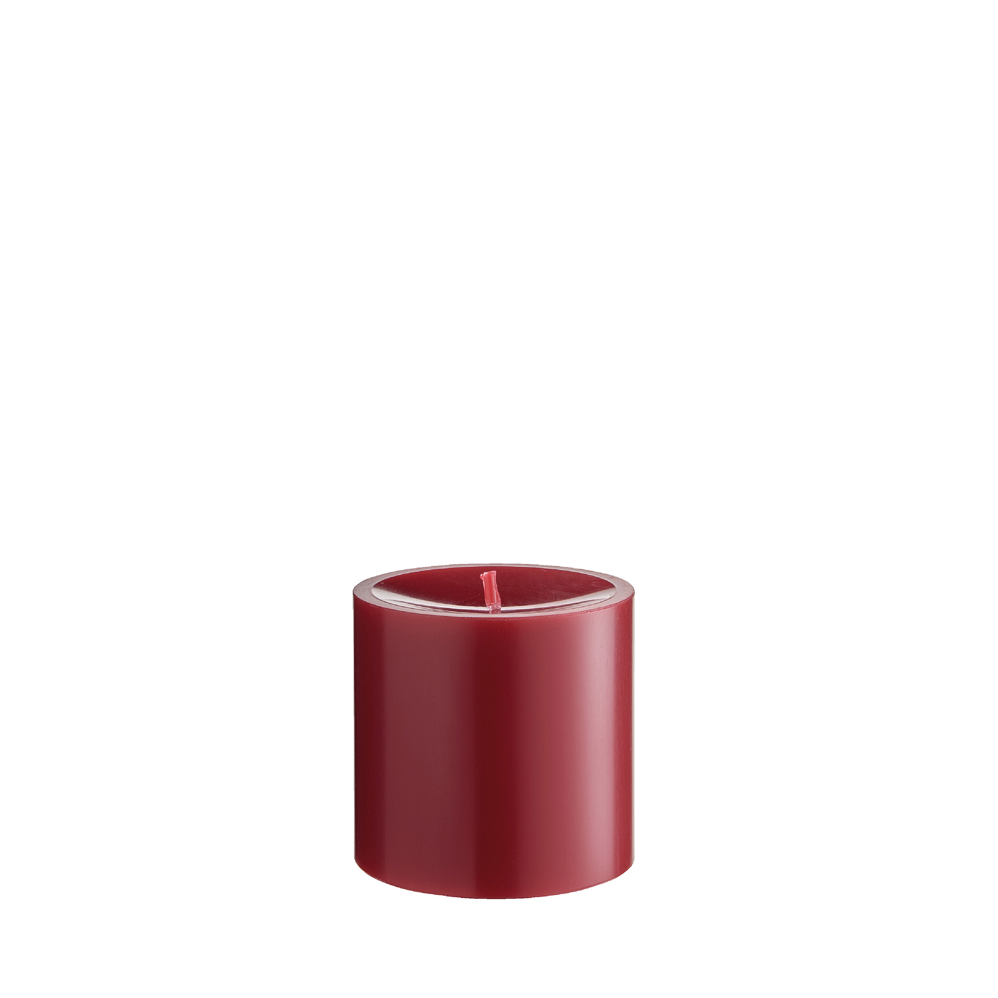 ENGELS KERZEN Stumpenkerze ORIGINAL STUMPENKERZE 8 cm burgunder