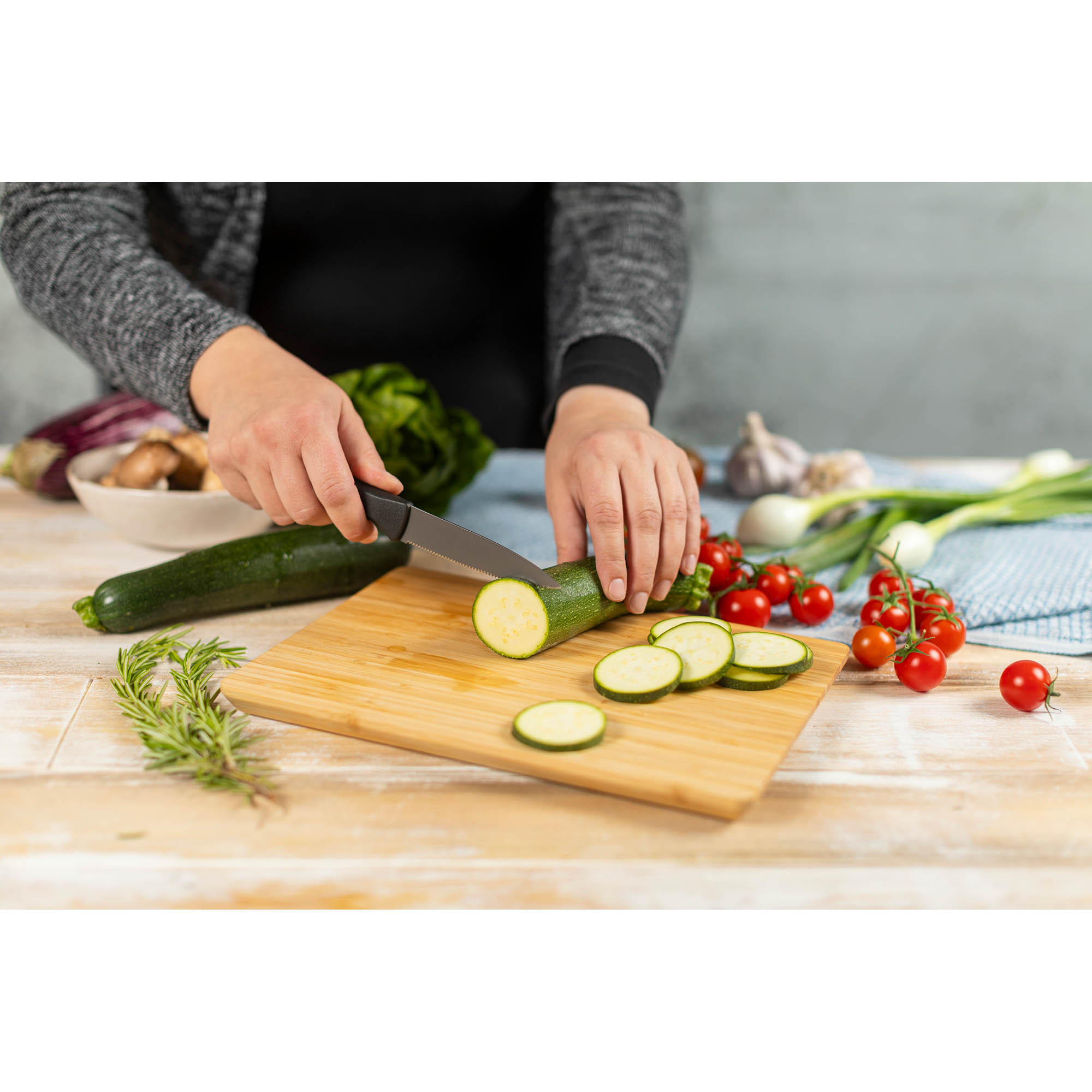 KUHN RIKON knife series ICED set of 2 straight / serrated blade 9 cm