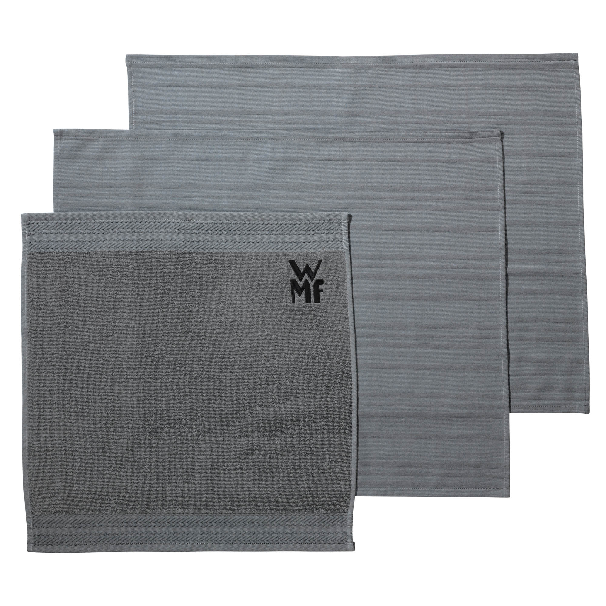 WMF Küchenhandtuch-Set 3-teilig PROFI SELECT mit 2 Geschirrtüchern + Handtuch