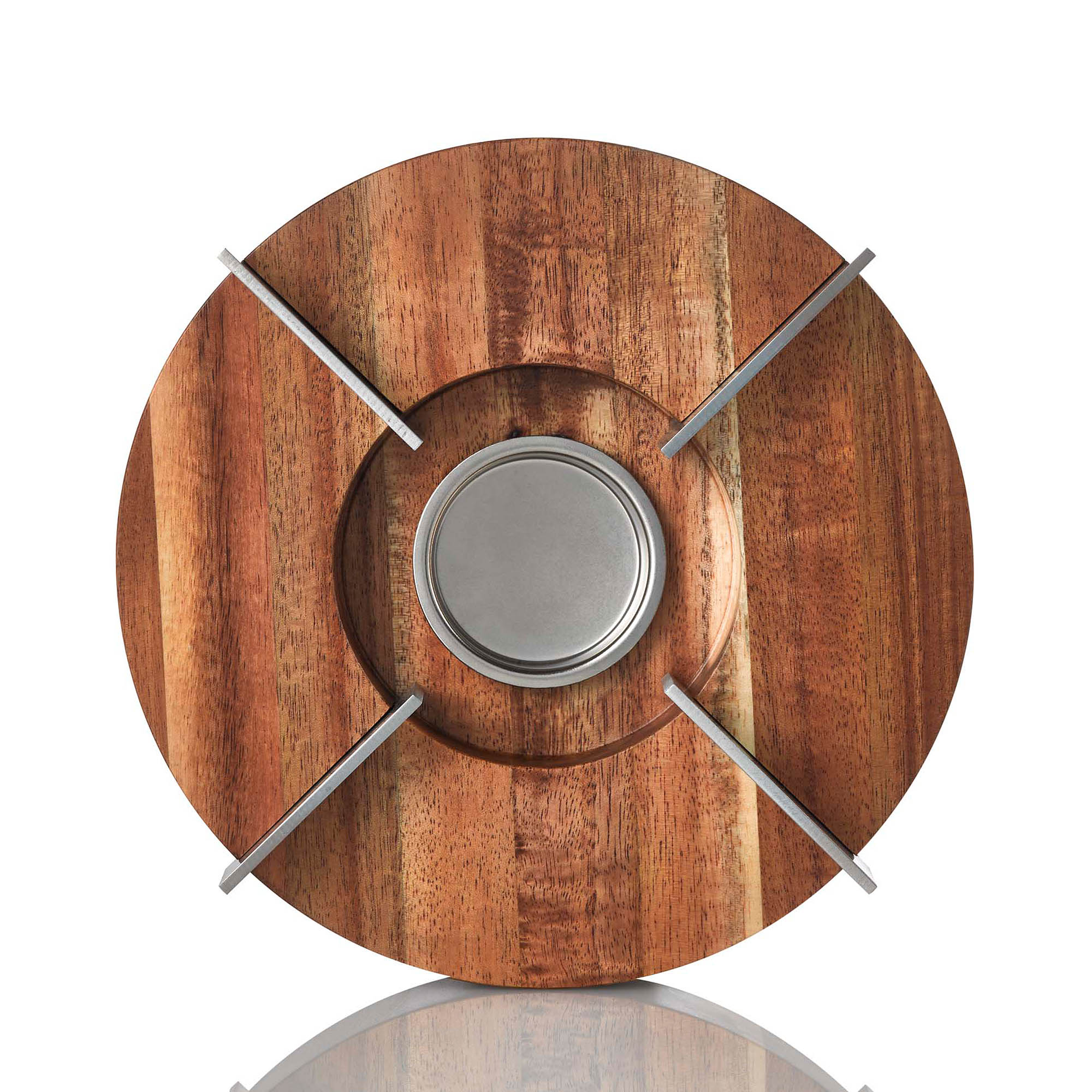 AdHoc teapot and food warmer TUTO 16 cm made of acacia wood and stainless steel
