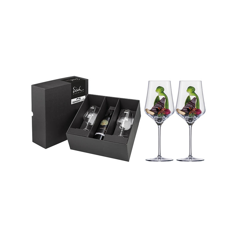 EISCH Serie SKY SENSISPLUS Rotweinglas 2 Stück à 490 ml im Geschenk-Set CUVÉE