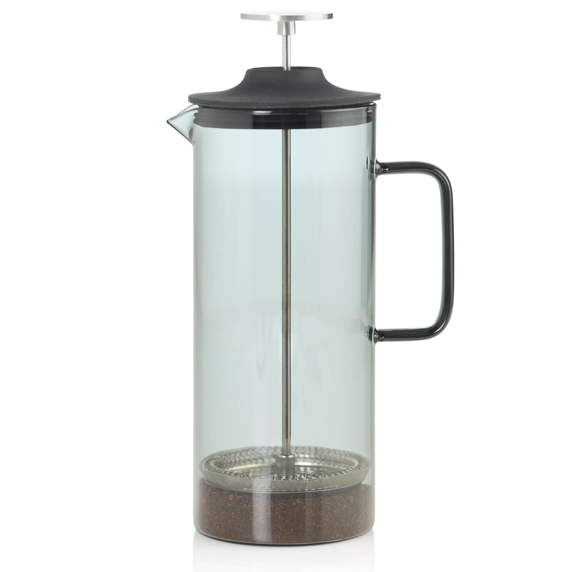 AdHoc French Press coffee maker IMPACT borosilicate glass grey 1.0 litre