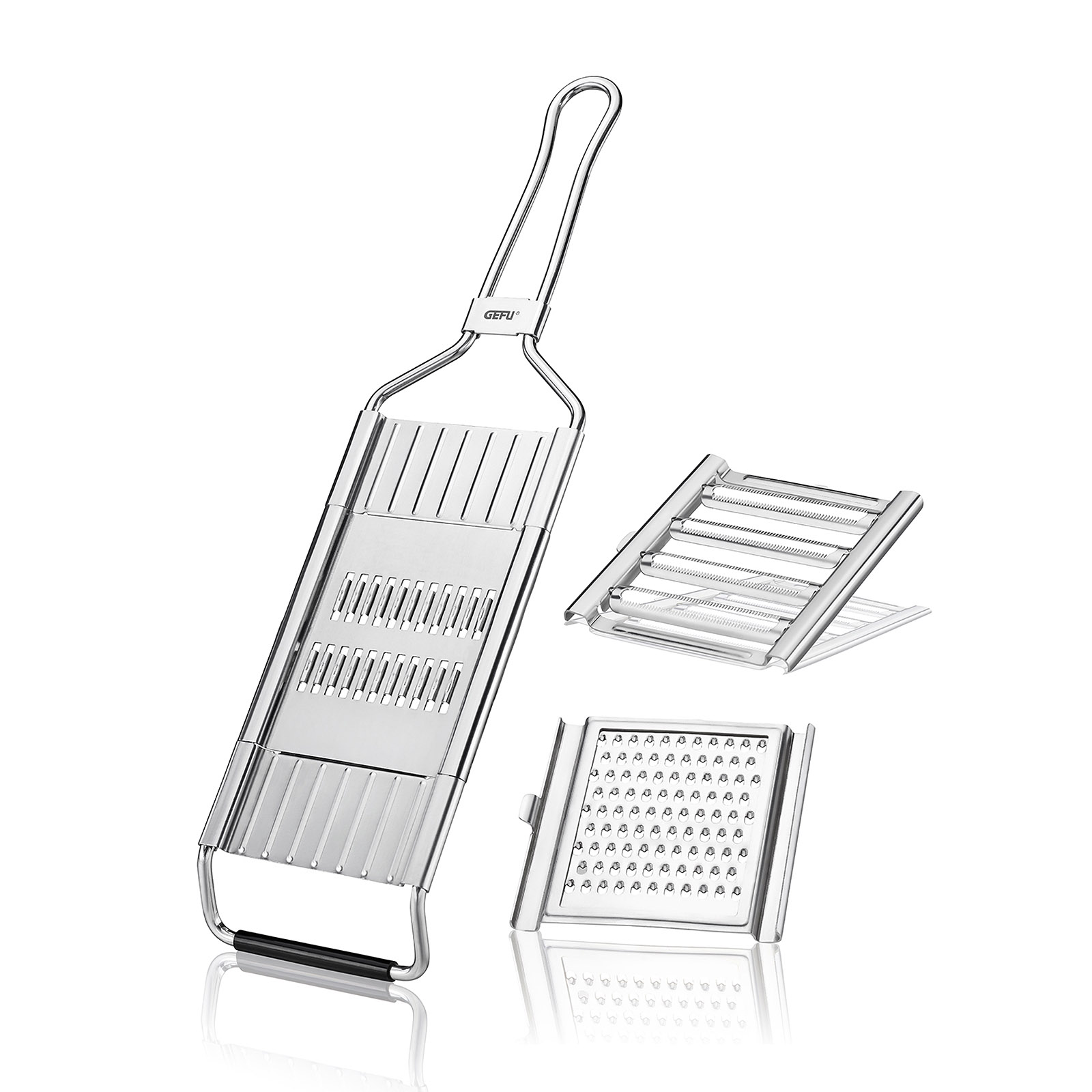 GEFU Gemüsehobel RASPINI 3 in 1 für Scheiben, Julienne und fein Geriebenes