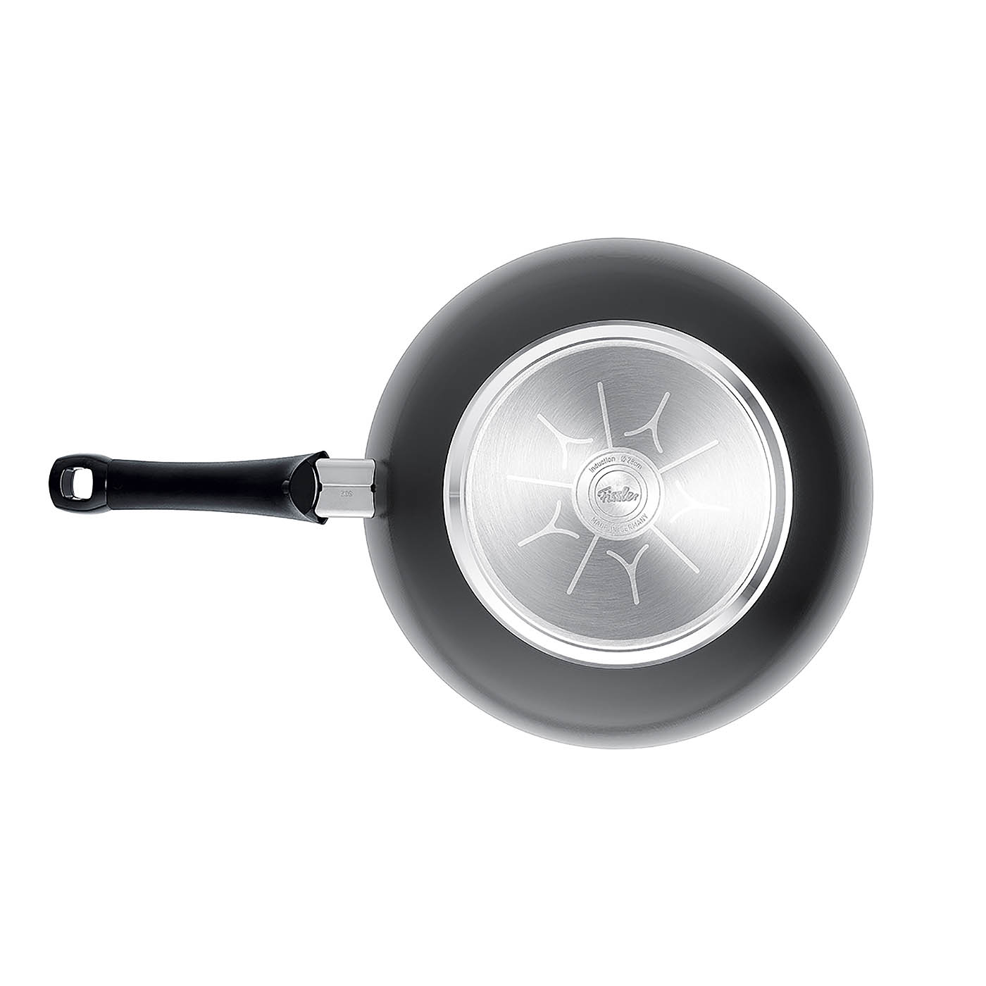 FISSLER CERATAL ORBIT BLACK 28 cm Induction Wok Pan