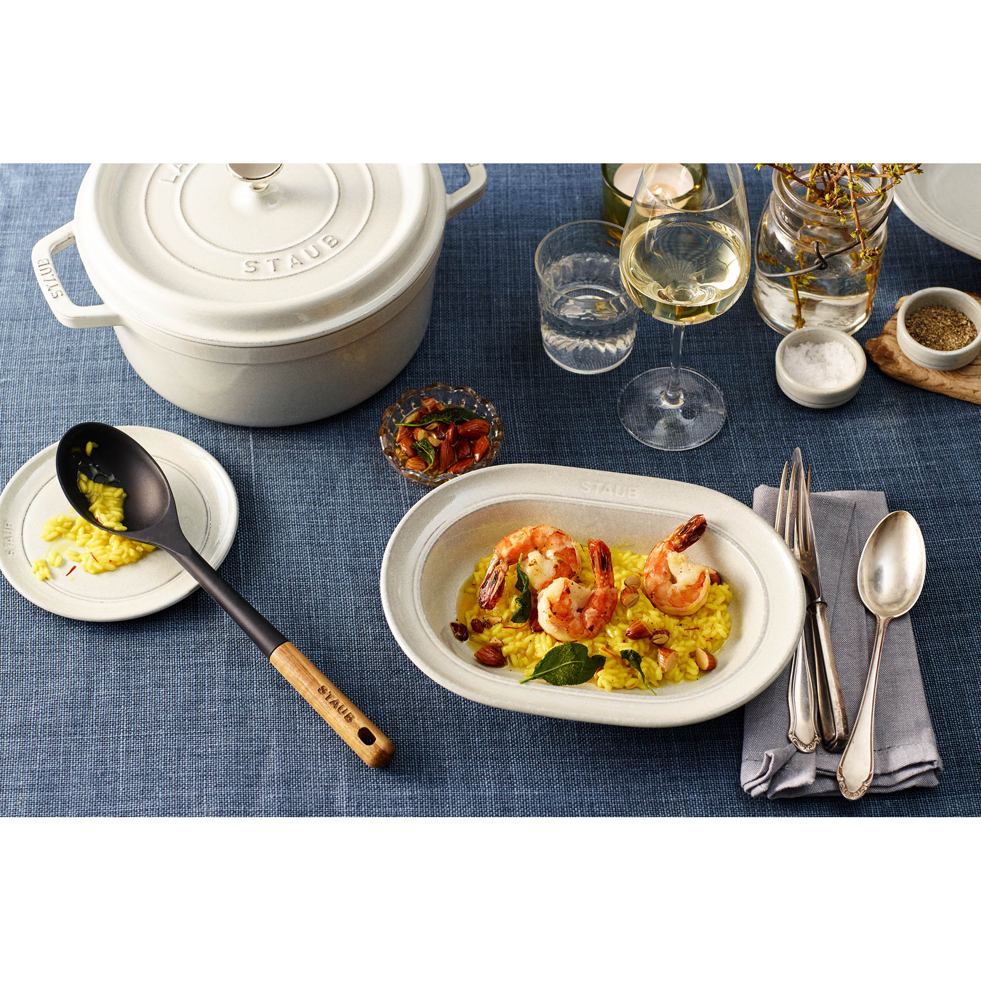STAUB France silicone serving spoon for coated surfaces