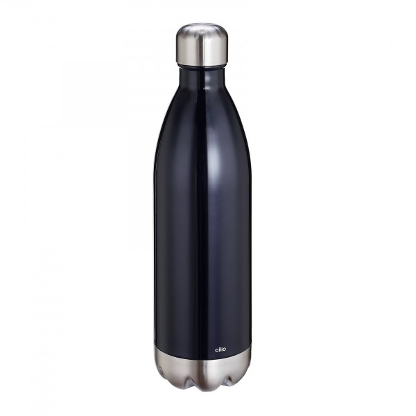 CILIO Isolierflasche ELEGANTE 1,0 Liter Edelstahl Trinkflasche 