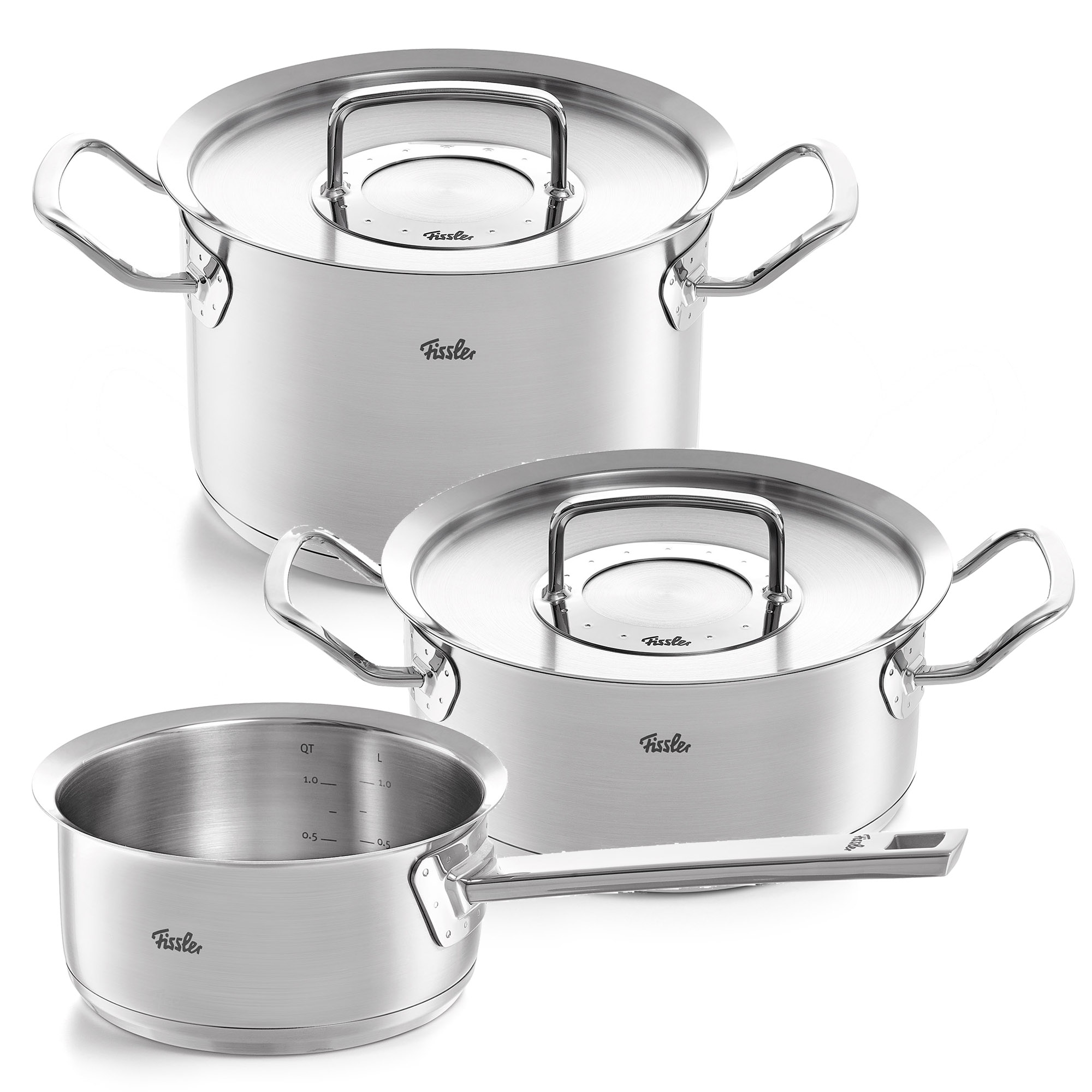 lid & Cookware | metal | Original set 1a-Neuware Profi sets cookware Englisch FISSLER COOKING Collection | | 3-piece BAKING Cooking with